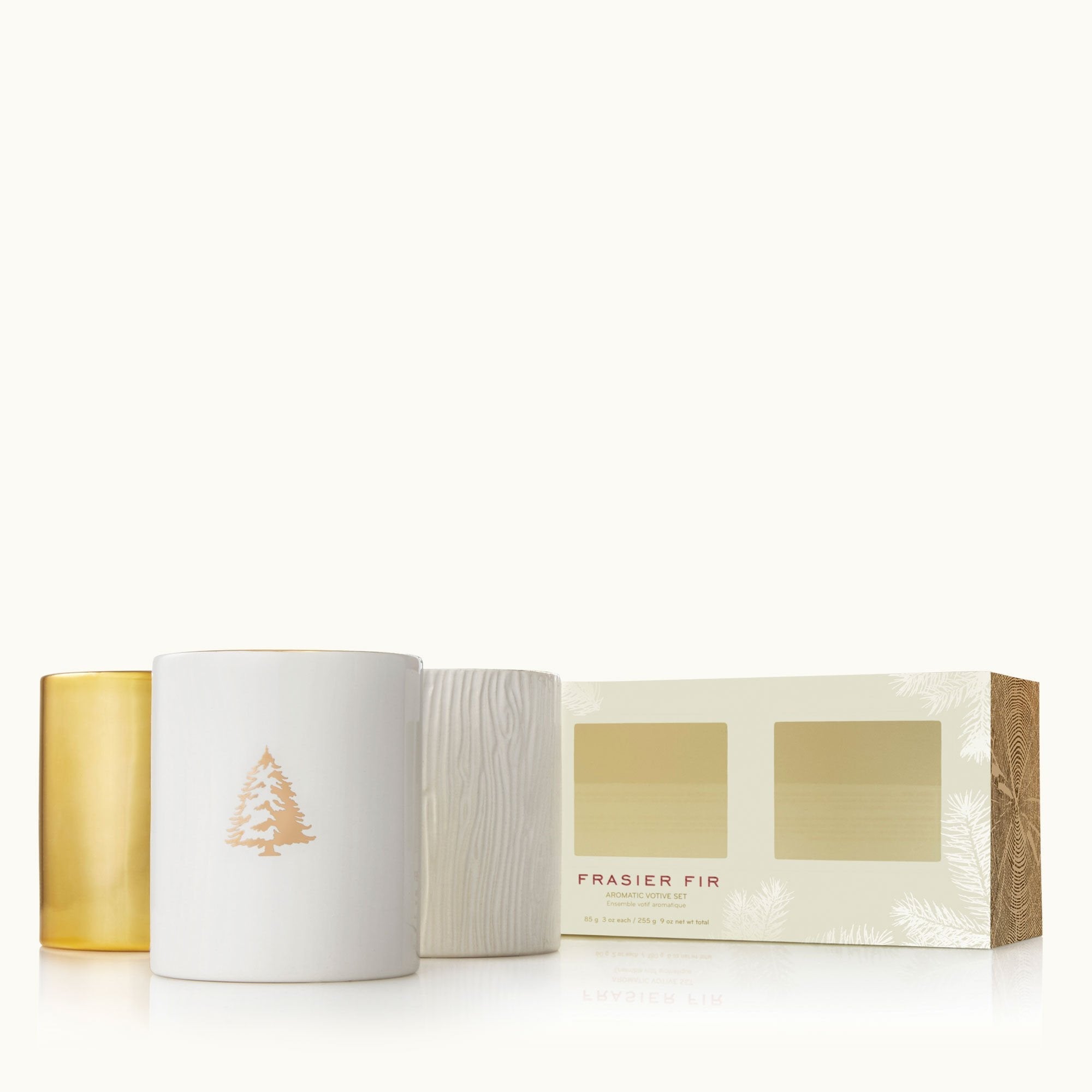 Frasier Fir® Gilded Poured Candle Trio Set