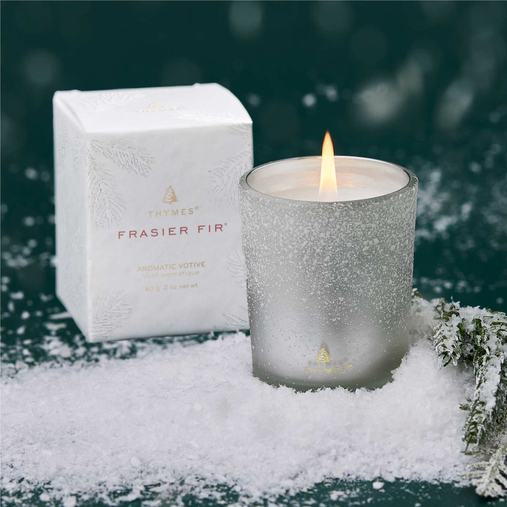 Frasier Fir? Flocked Votive Candle