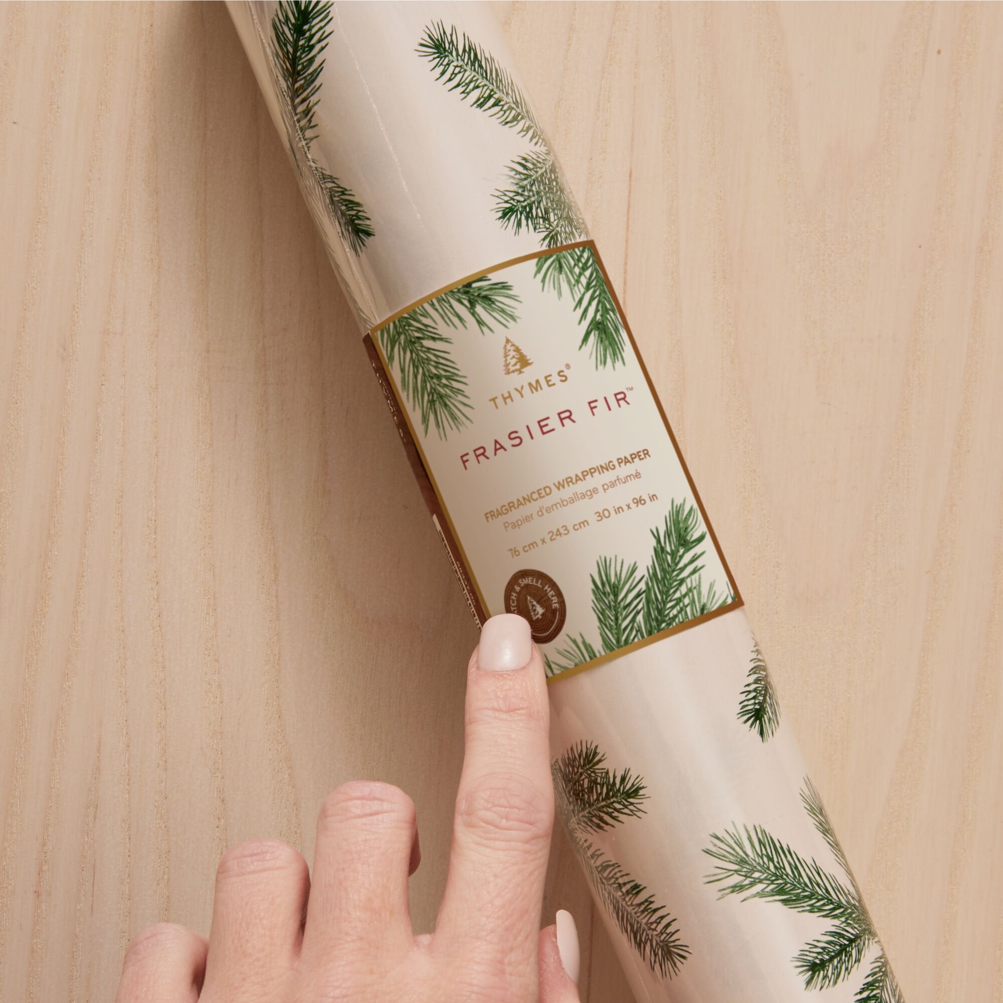 Frasier Fir® Fragranced Wrapping Paper. 2 pack