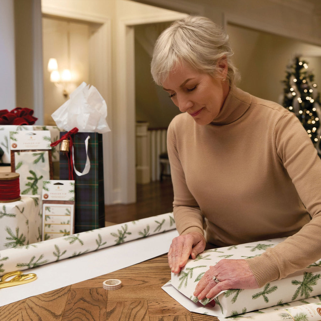 Frasier Fir? Fragranced Wrapping Paper. 2 pack