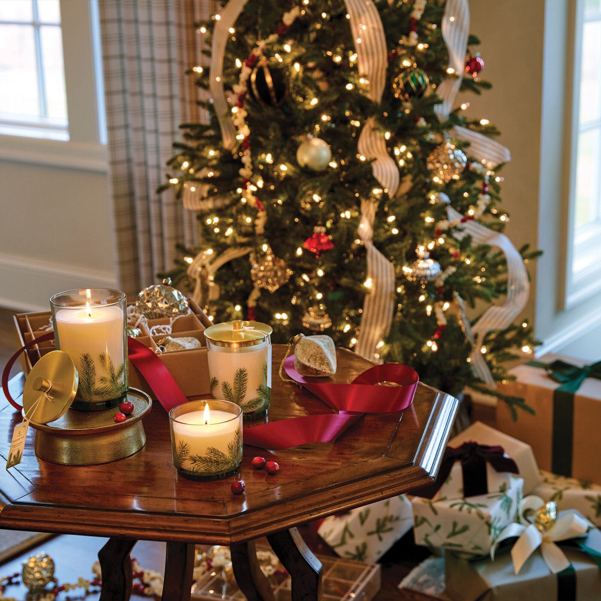 Frasier Fir? Heritage Large Pine Needle Luminary