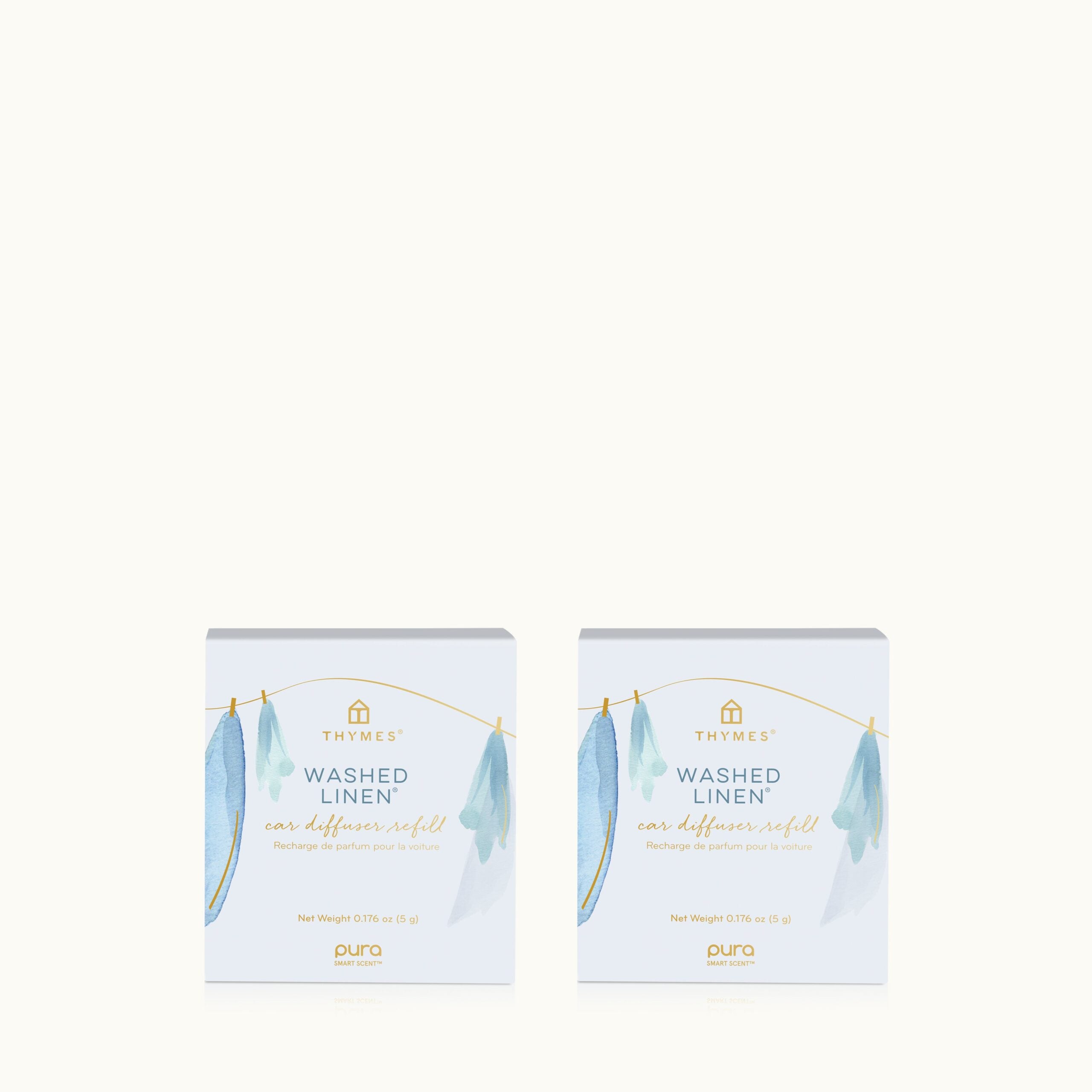 Washed Linen Pura Car Pro? Diffuser Refill 2-Pack Bundle