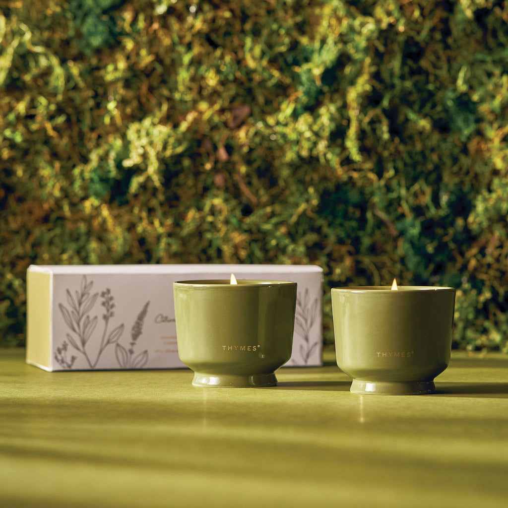 Outdoor Oasis Citronella Grove Aromatic Candle Set