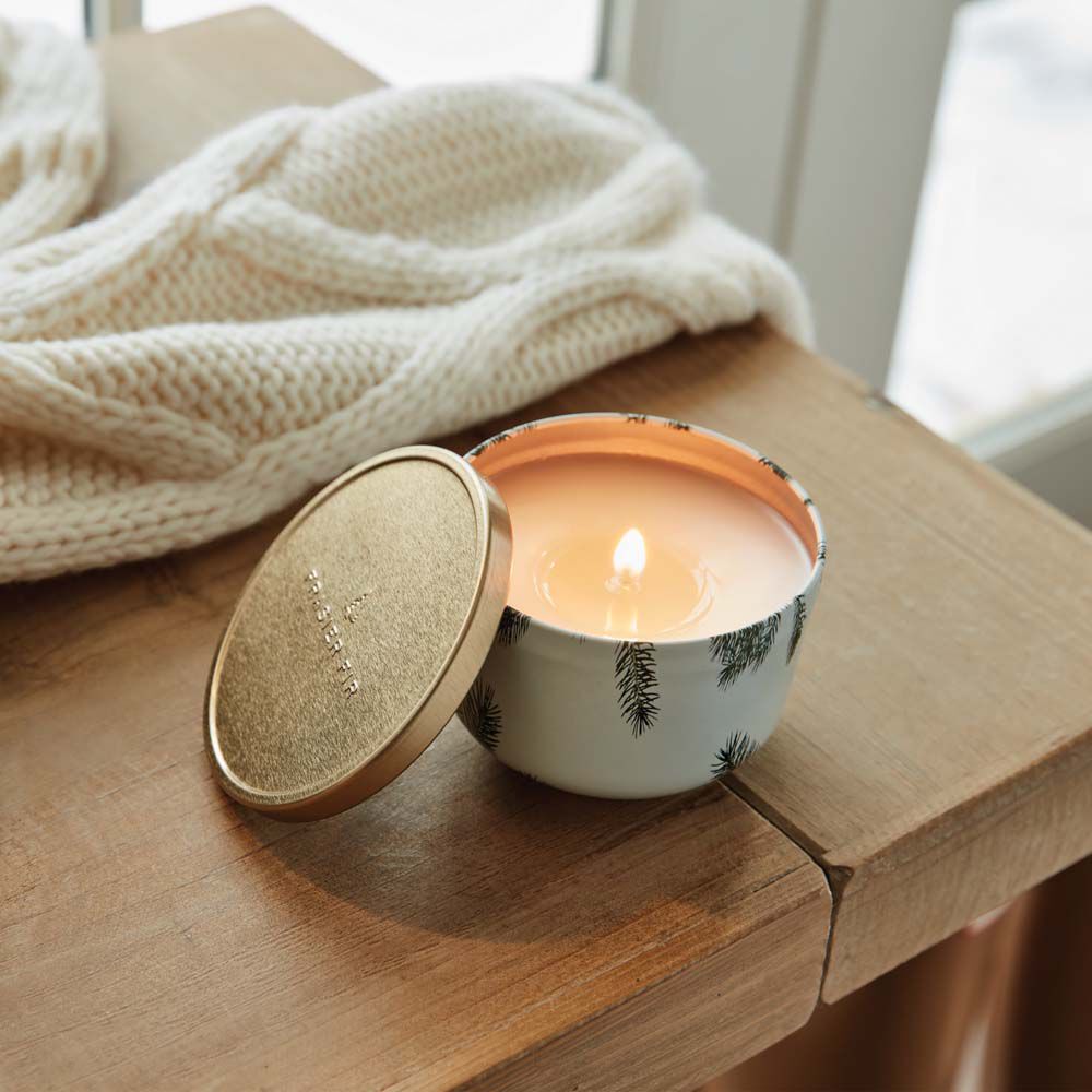 Frasier Fir® Candle Tin with Gold Lid