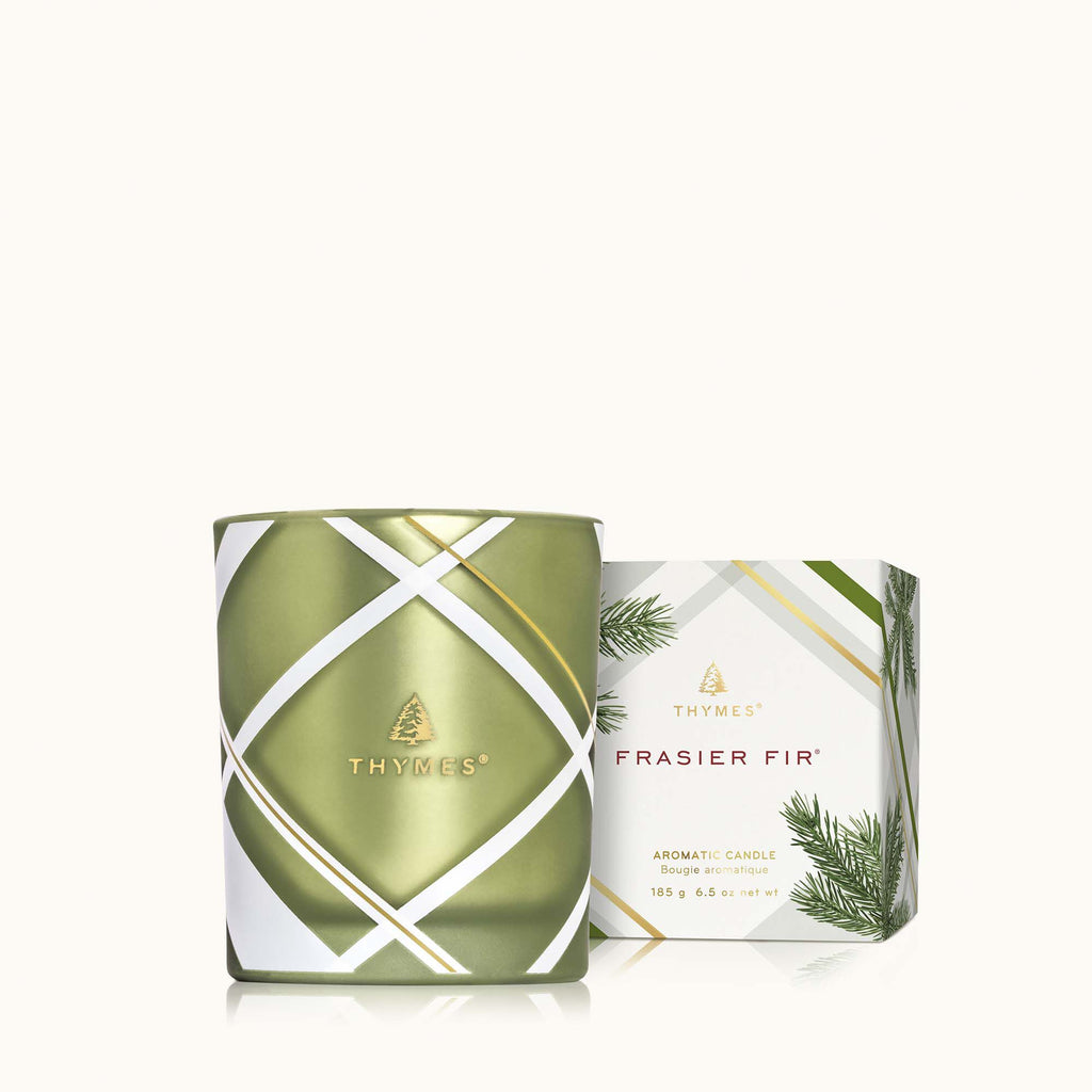 Frasier Fir? Frosted Plaid 6.5 oz Poured Candle