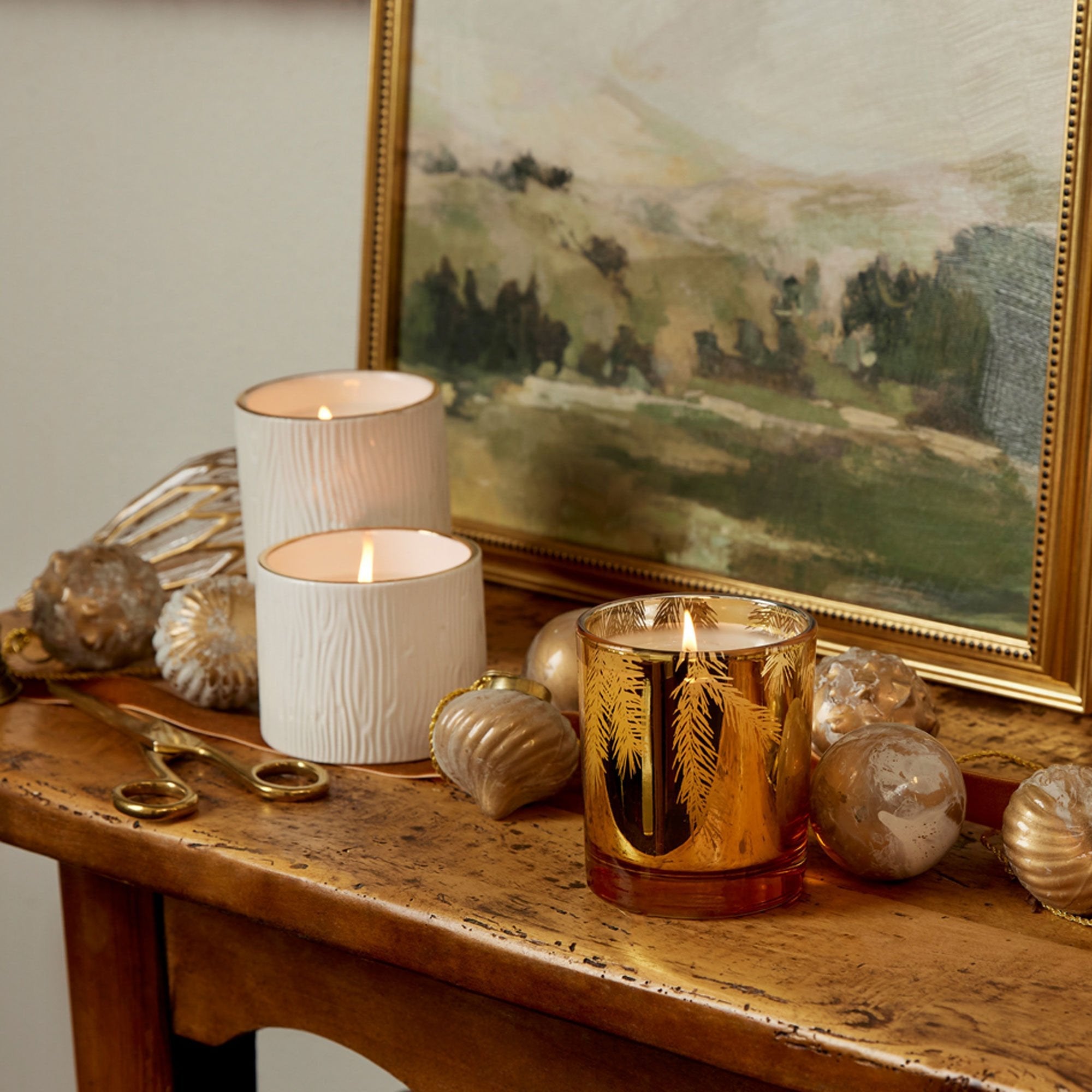 Frasier Fir® Gilded Gold Poured Candle