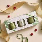Frasier Fir? Frosted Plaid Votive Trio