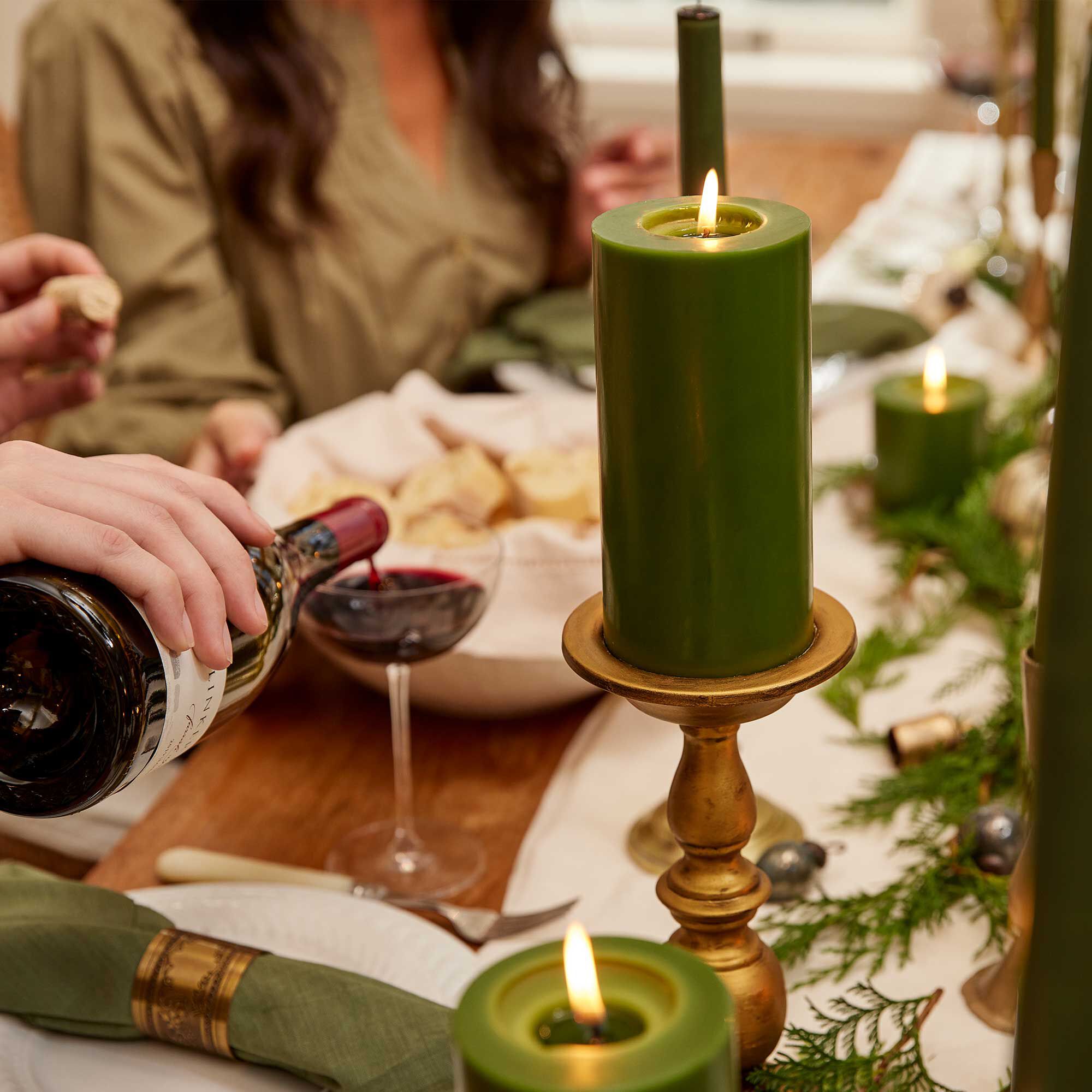 Frasier Fir? Pillar Candle. Large