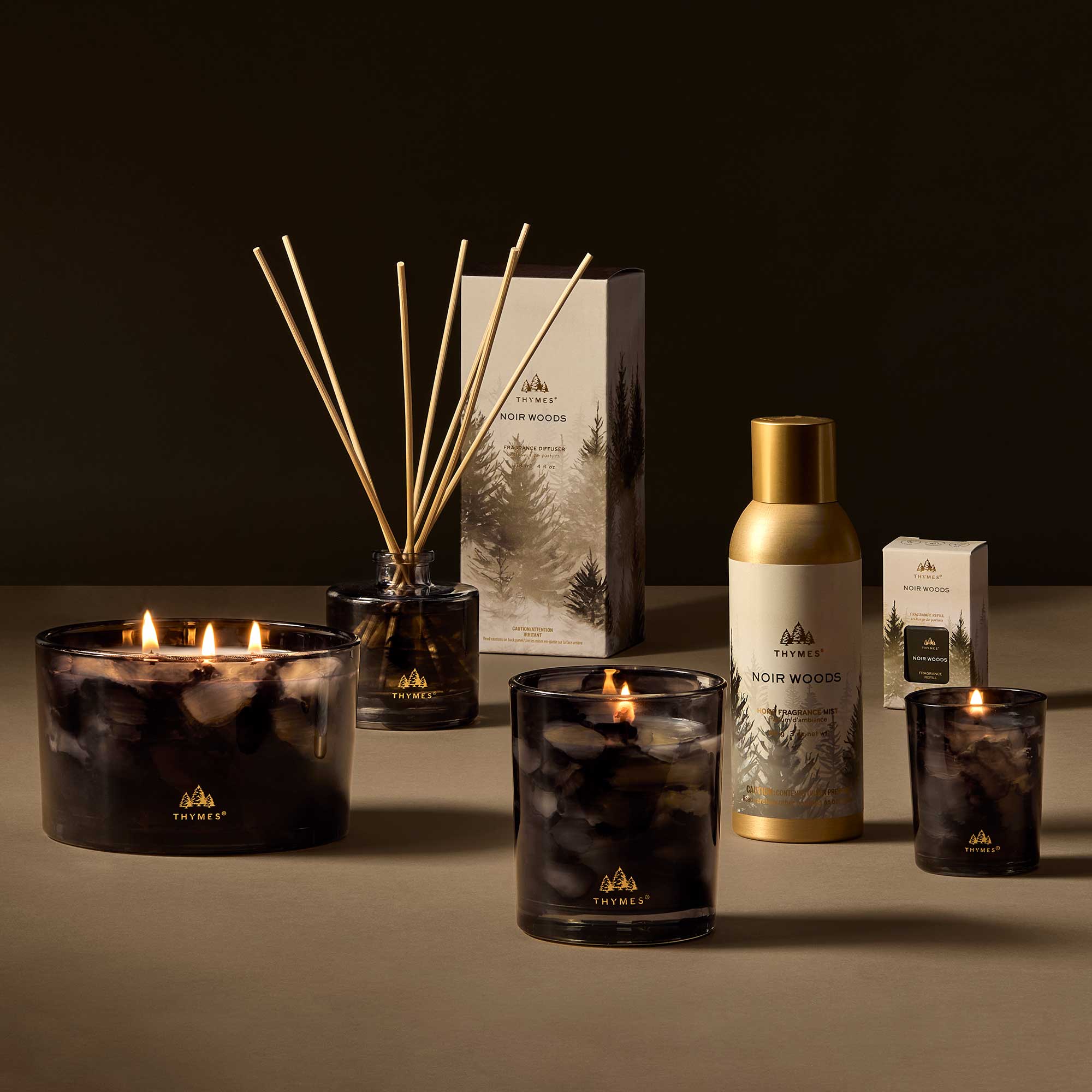 Noir Woods Votive Candle