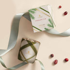 Frasier Fir? Frosted Plaid Votive Candle