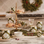 Frasier Fir? Frosted Plaid Medium Candle