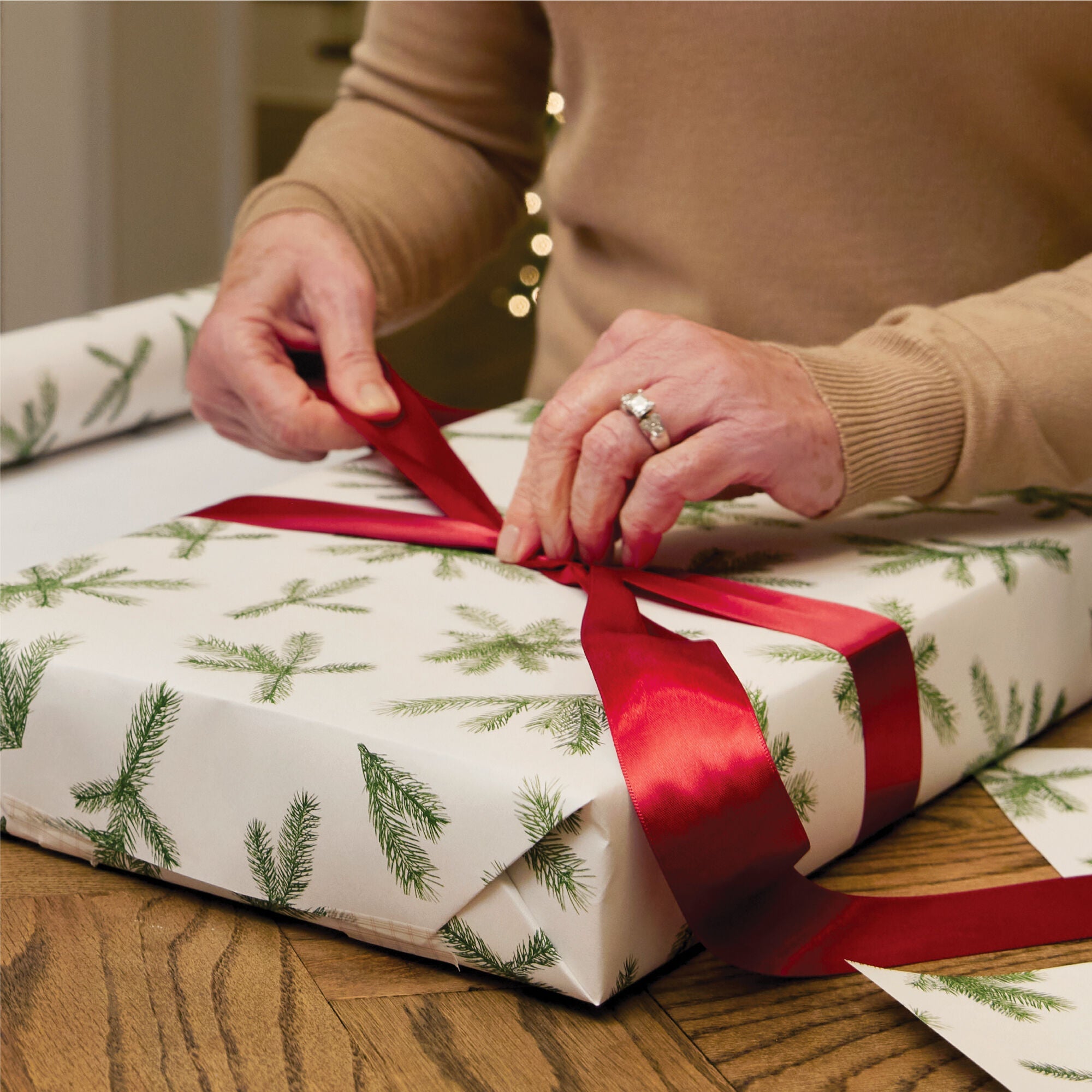 Frasier Fir® Fragranced Wrapping Paper. 2 pack