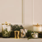 Frasier Fir? Gilded Frosted Wood Grain Candle